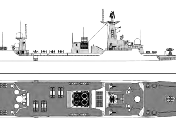 Корабль PLAN Guangzhou [Type 052B Destroyer] - чертежи, габариты, рисунки